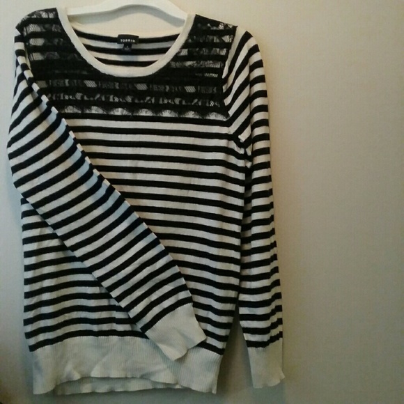 ❌SOLD❌Torrid Size 1 Womens 1X Sweater Lace - Picture 6 of 6
